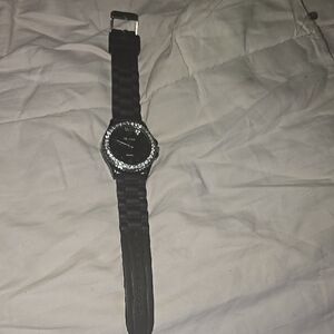 NWOT Geneva Black and Silver Women's Watch